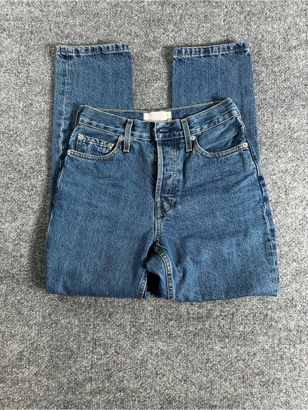 Everlane “90’s Cheeky Jean” High Rise Straight Leg Ankle Jean